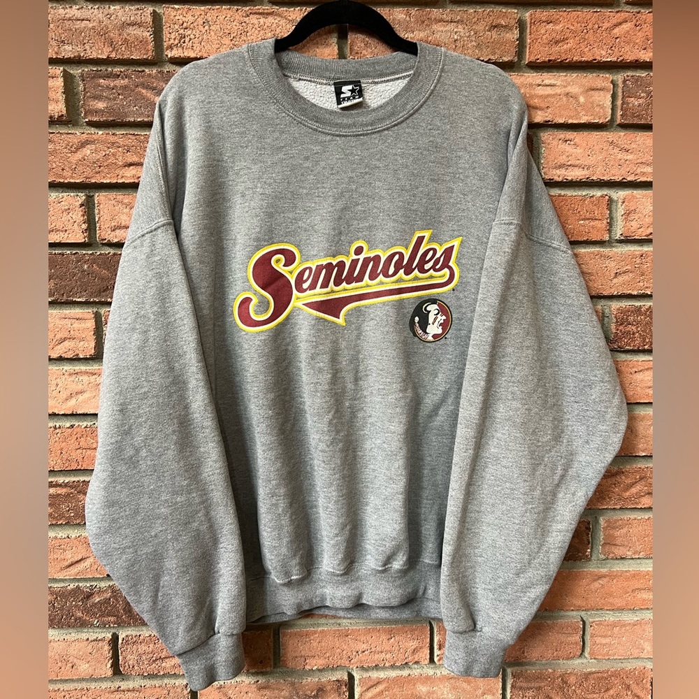 VINTAGE STARTER FLORIDA SEMINOLES CREWNECK, SIZE 2XL